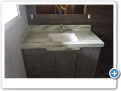 Valore Pola on bath cabinet