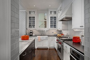 KITCHEN BACKSPLASH - AKDO DOVE GRAY 3X6 CLEAR