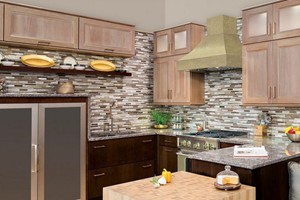 KITCHEN BACKSPLASH - GLAZZIO ORBIT METEOR SHOWER