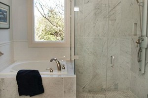 SHOWER - ANATOLIA BIANCO VENATINO BASKETWEAVE AND 12X12