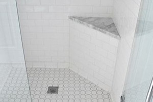SHOWER - ANATOLIA SOHO 3X6 WHITE, PINWHEEL, WHITE OCTOGON